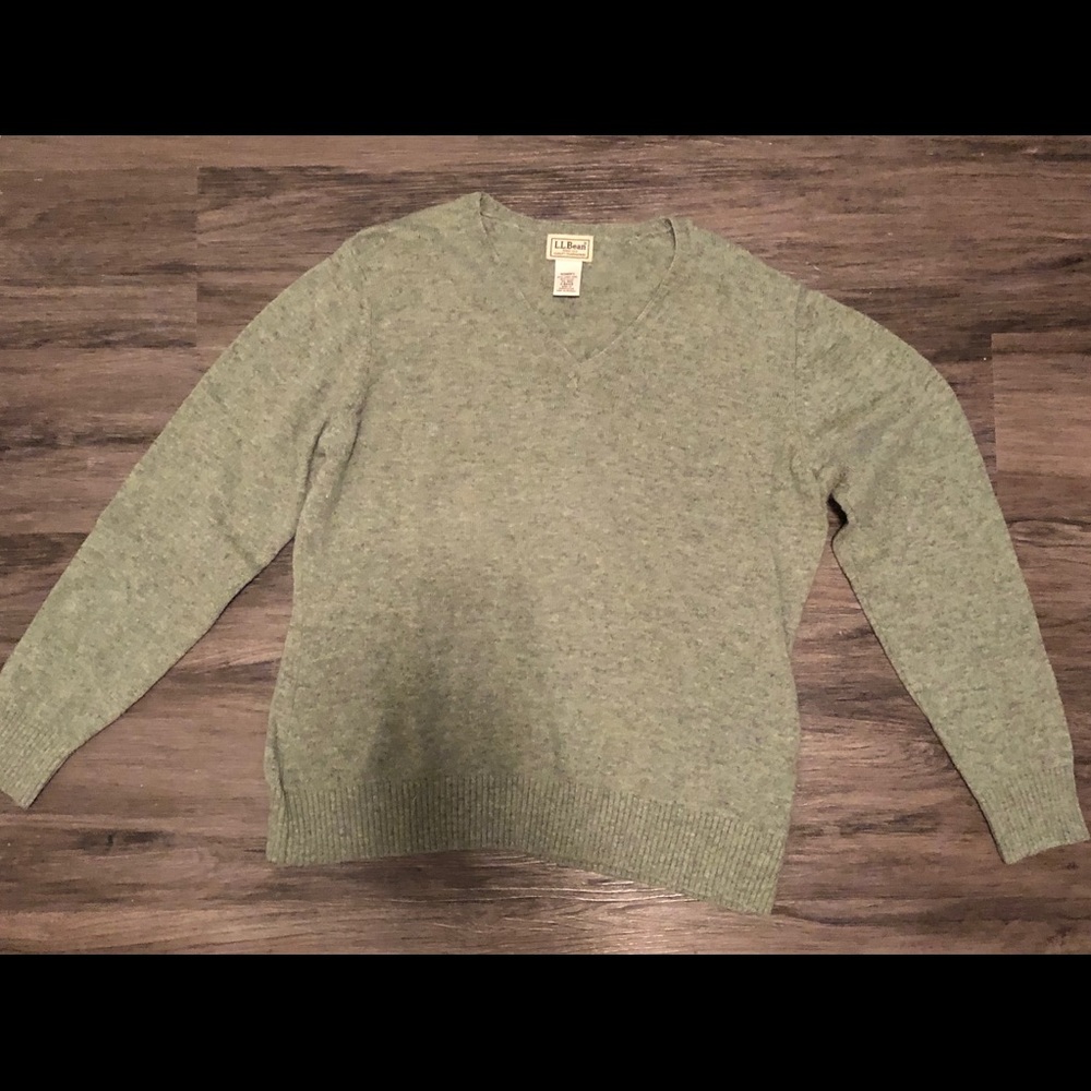 Women’s L.L. Bean green sweater 😍
